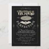 Invitation d'anniversaire à thème whiskey vintage (Devant)