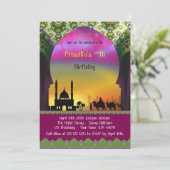 Invitation d'anniversaire à tout âge, arabe, maroc (Debout devant)