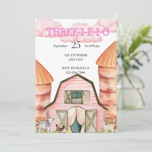 Invitation d'anniversaire à trois-e-e-e-o (Debout devant)