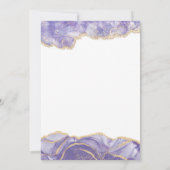 Invitation d'anniversaire Abstrait Aquarelle Lilas (Dos)