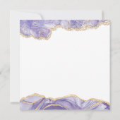 Invitation d'anniversaire abstraite aquarelle lava (Dos)