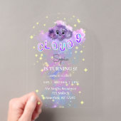 Invitation d'anniversaire Acrylique Dreamy Cloud N (In situ (ordinateur de poche))