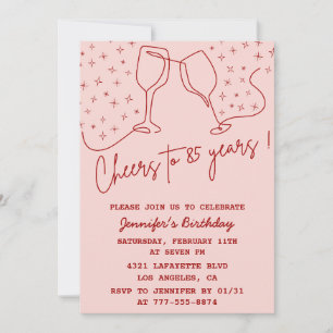 Invitation d'anniversaire adulte 85e anniversaire 