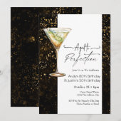 Invitation d'anniversaire adulte double (Devant / Derrière)