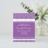 INVITATION D'ANNIVERSAIRE ADULTE :: L1 ornée (Debout devant)