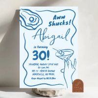 Invitation d'anniversaire adulte pour cocktail Blu
