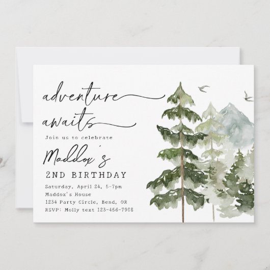 Invitation d'anniversaire | Adventure Party (Devant)