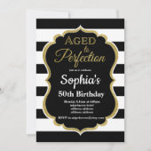 invitation d'anniversaire âgée à perfection (Devant)