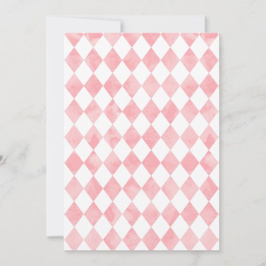 Invitation d'anniversaire Alice au pays des mervei (Dos)