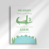 Invitation d'anniversaire Alligator