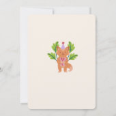 Invitation d'anniversaire Animaux de Fête (Dos)