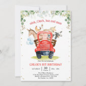 Invitation d'anniversaire Animaux de la ferme (Devant)