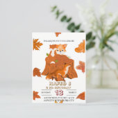 Invitation d'anniversaire Animaux de la forêt : Fo (Debout devant)