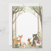 Invitation d'anniversaire Animaux de la Forêt - Fo (Dos)