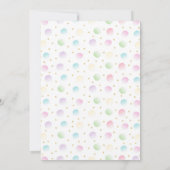 Invitation d'anniversaire Animaux Fête Patte de Ch (Dos)