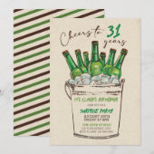 Invitation d'anniversaire, Anniversaire adulte (Devant / Derrière)