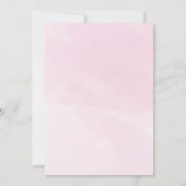 Invitation d'anniversaire aquarelle Princesse Rose (Dos)