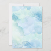 Invitation d'anniversaire aquarelle sous la mer (Dos)