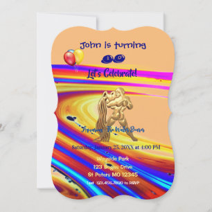 Invitation d'anniversaire Aquarius 20-01/2-18