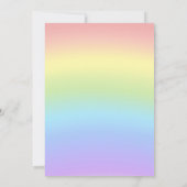 Invitation d'anniversaire Arc-en-ciel, Arc-en-ciel (Dos)