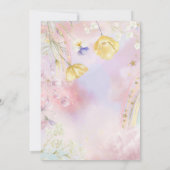 Invitation d'anniversaire Arc-en-ciel de fleurs sa (Dos)