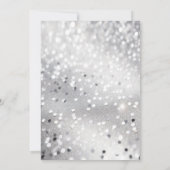 Invitation d'anniversaire | Argent simple (Dos)