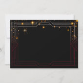 Invitation d'anniversaire Art Déco Harlem Nights A (Dos)