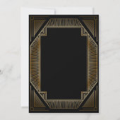 Invitation d'anniversaire Art Déco Roaring 20s (Dos)