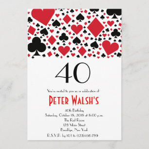 Invitation d'anniversaire au Casino Las Vegas