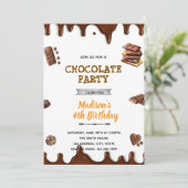 Invitation d'anniversaire au chocolat (Debout devant)