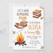 Invitation d'anniversaire au feu de camp pour s'am (Devant)