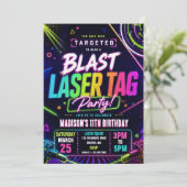 Invitation d'anniversaire au Laser Tag (Debout devant)