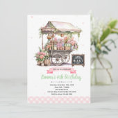 Invitation d'anniversaire au marché aux fleurs (Debout devant)