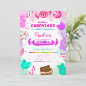 Invitation d'anniversaire au pays des bonbons (Debout devant)