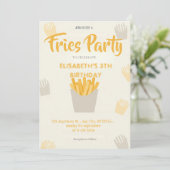 Invitation d'anniversaire au restaurant Frites (Debout devant)