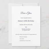 Invitation d'anniversaire au vin rouge, invitation (Dos)