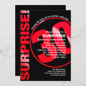 Invitation d'anniversaire audacieuse surprise - 30 (Devant / Derrière)
