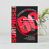 Invitation d'anniversaire audacieuse surprise - 60 (Debout devant)
