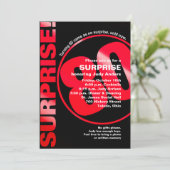 Invitation d'anniversaire audacieuse surprise - Ro (Debout devant)
