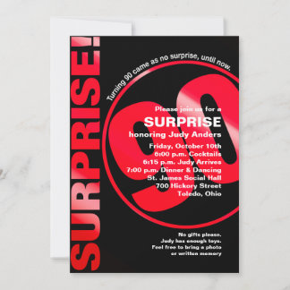 Invitation d'anniversaire audacieuse surprise - Ro