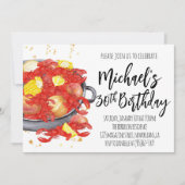 Invitation d'anniversaire aux écrevisses (Devant)