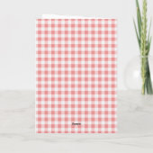 Invitation d'anniversaire aux fraises (Dos)