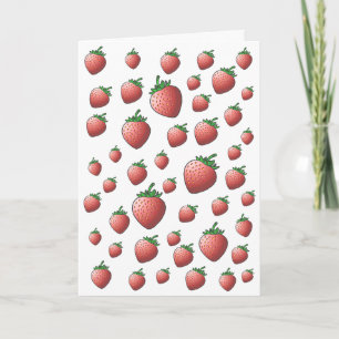 Invitation d'anniversaire aux fraises