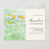 Invitation d'anniversaire aux Marguerites dans un (Devant)