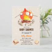 Invitation d'anniversaire avec douche de s'mores a (Debout devant)