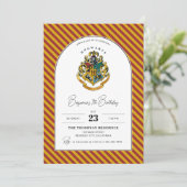 Invitation d'anniversaire avec l'arche de la crête (Debout devant)