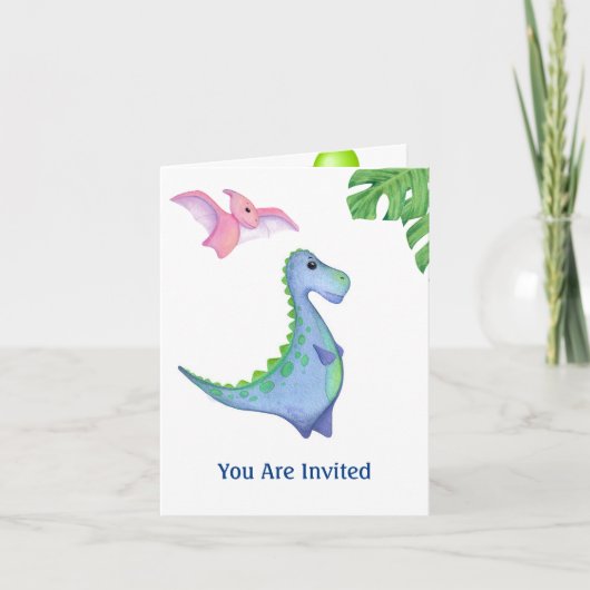 Invitation d'anniversaire avec le nom et l'âge du  (Devant)