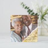 Invitation d'anniversaire avec photo aux bords déc (Debout devant)