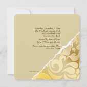 Invitation d'anniversaire avec photo aux bords déc (Dos)