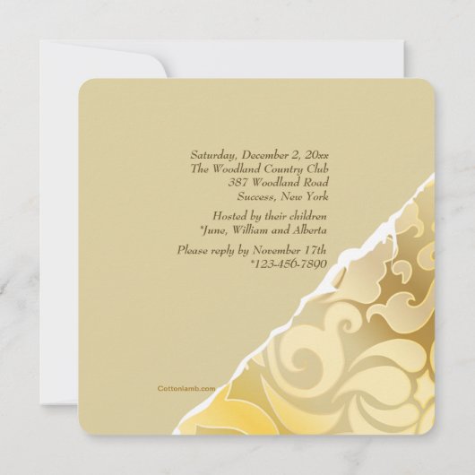 Invitation d'anniversaire avec photo aux bords déc (Dos)